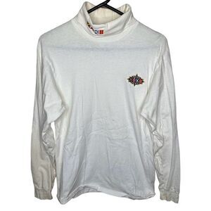 Vintage 90s Pro Player Super Bowl XXXII Long Sleeve Turtle Neck Shirt Medium